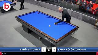 Sadık Küçükzoroğlu - Semih Saygıner  Türkiye 3 Bant Bilardo