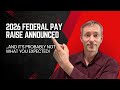 2026 Federal Pay Raise Announced 2026 Federal Pay Raise Announced
