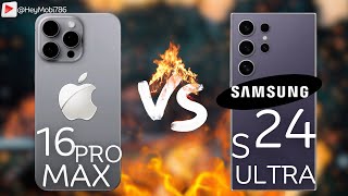 iPhone 16 Pro Vs Samsung Galaxy S24 Ultra Full Specefication Battle!