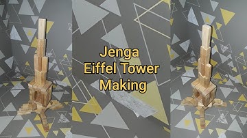 Jenga Eiffel Tower Making | @TheJengaArtist