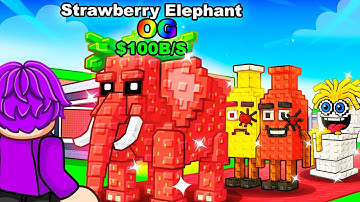 Unlocking The New OG STRAWBERRY ELEPHANT in Steal a Brainrot!