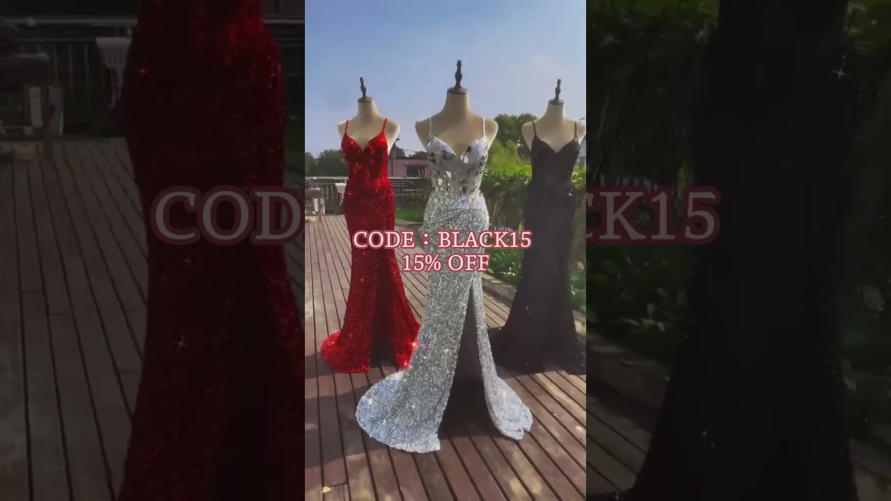 Sparkly Sequins Prom Dress , Prom Dresses 2024 | Wedtrend 