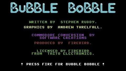 Bubble Bobble - Intro [C64 Game Intro]
