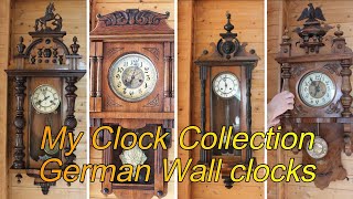 My clock collection German wall clocks