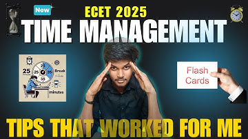Time Management Tips For ECET 2025 (AP&TS)|It Worked for me|@apecet2026  |#apecet2025 #tsecet2025