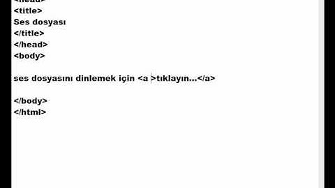 Html Video Ders 73- Multimedia Ses ve Video Ekleme 2