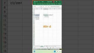 calculate age from date of birth in excel#exceltip #exceltutorial