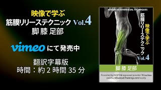 【サンプル】映像で学ぶ筋膜リリーステクニック Vol.4　脚 膝 足部