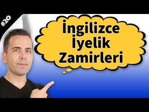 İngilizce İyelik Zamirleri Konu Anlatımı Videosu #20