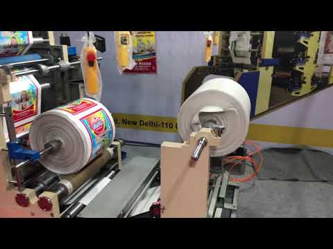 Flexo 4 Color Printing Machine / Woven Sack Printing Machine / HDPE Bag Printing