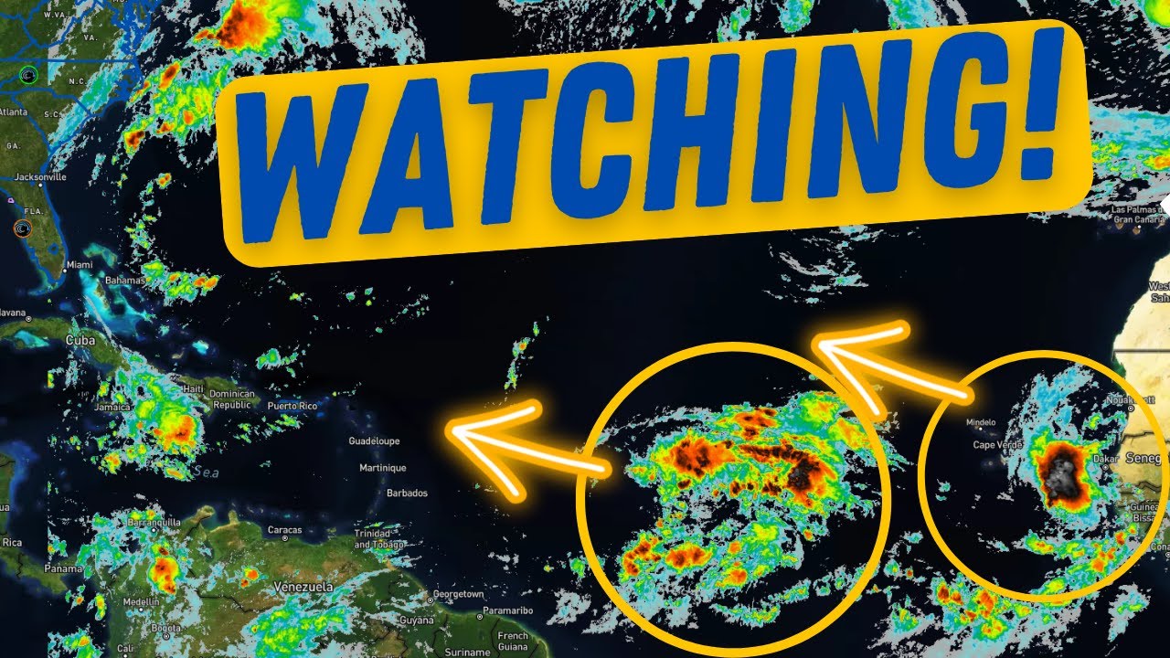 Tropics: Tropical wave could develop near Caribbean (Late week) - YouTube