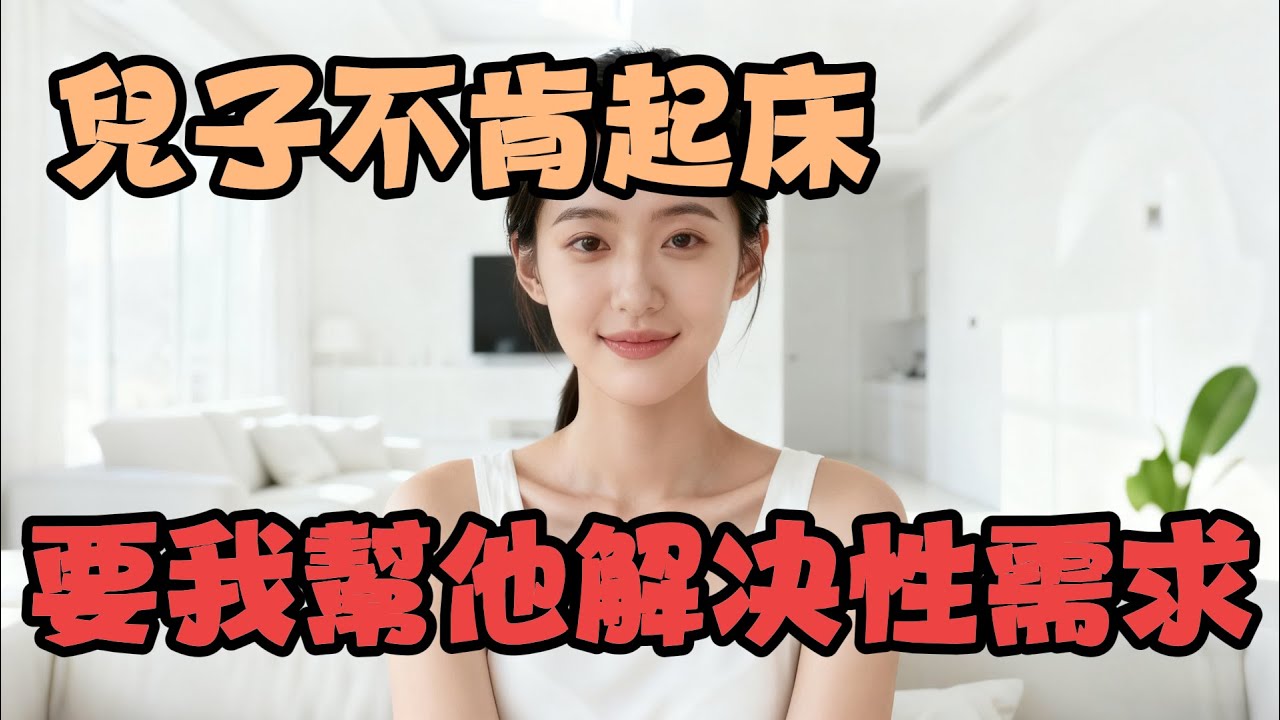 兒子要我幫他服務才肯起床～