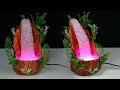 Waterfall from hot glue gun // Waterfall Showpiece for home decoration // Fountain Night Lamp