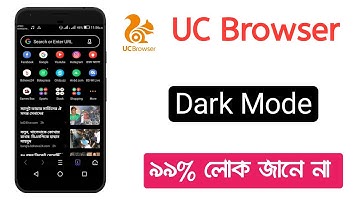 How to Enable UC Browser Dark  Theme | UC Browser Dark Mode | Techno Azim