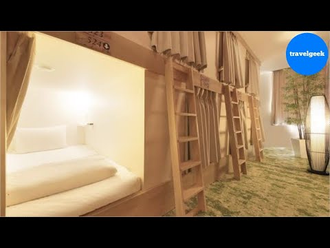 Trying $20 Cheap Capsule Hotel with Hot Spring in Tokyo, Japan | Ueno Station Hostel Oriental