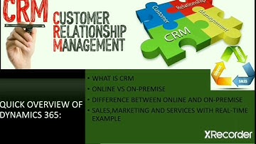 CRM Quick Overview of online vs on-premise Sales Service and Marketing with Real-time Eg #viral