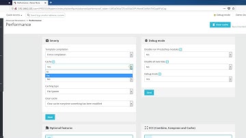 Prestashop 1.7 - How to Disable/Clear Cache