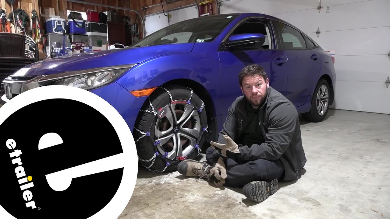 etrailer Pewag Servo RS SelfTensioning Snow Tire Chains Installation