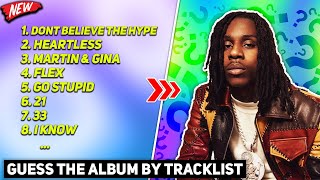 GUESS THE RAP ALBUM BY TRACKLIST CHALLENGE! (HARD)