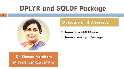 Episode 3: Basic SQL Queries and SQLDF Function