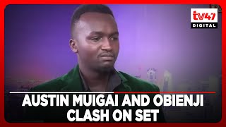 @AustinMuigai and @obienji4767 clash on set 😂