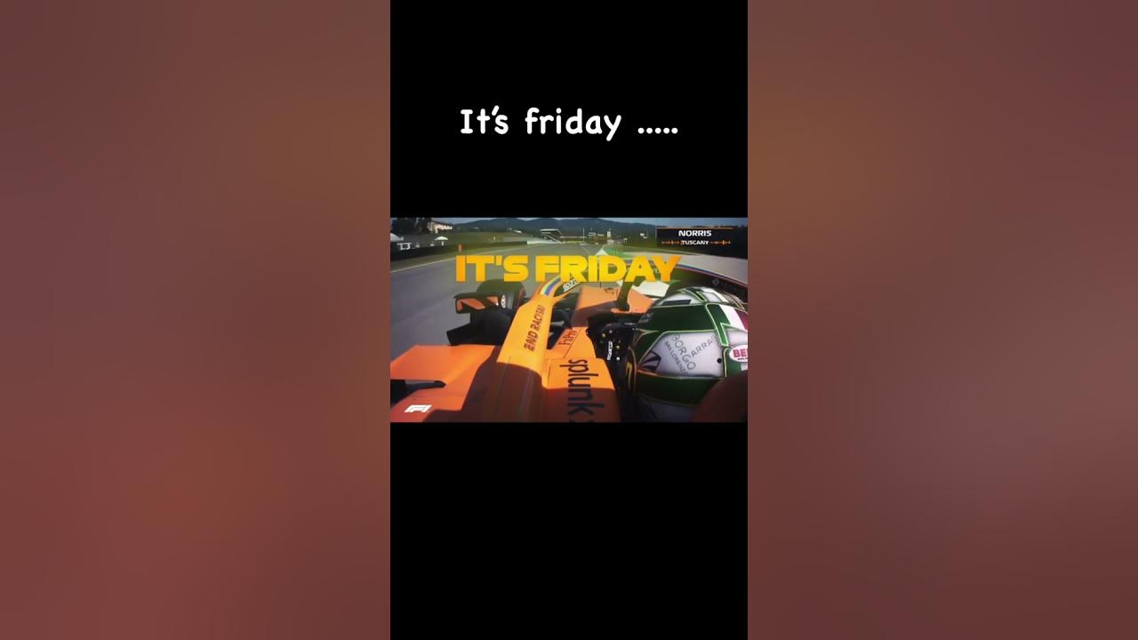 Lando Norris " It's Friday Then...Its saturday sunday what!!!" #shorts