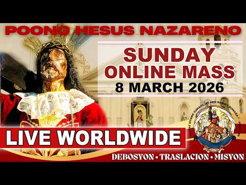 Quiapo Church Live Mass Today • 8 March  2026 • Sunday of the Third Week of LENT