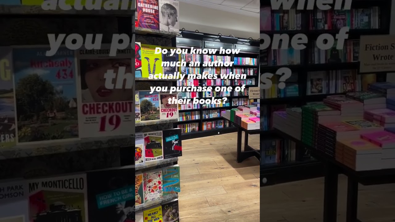 Do you know how much an author actually makes when you purchase one of their book