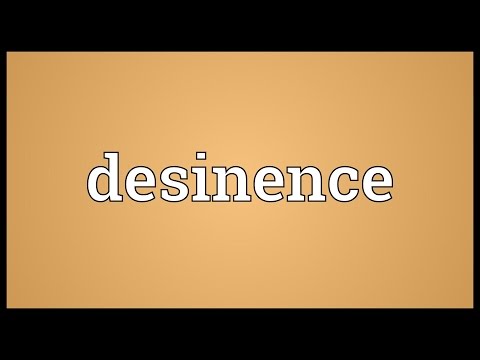 Header of desinence