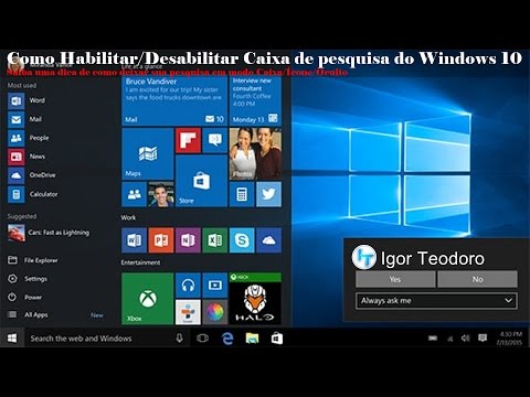 Vídeo: Como Habilitar A Função De Pesquisa