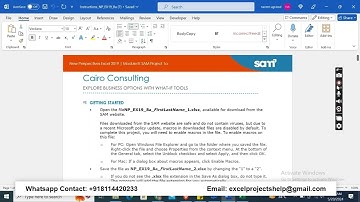 New Perspectives Excel 2019 | Module 8: SAM Project 1a Cairo Consulting