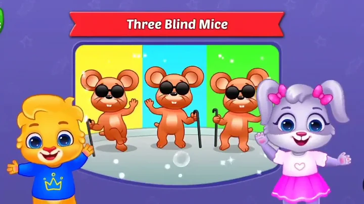 Three Blind Mice| Nursery Rhymes| Kids songs | Lucas and friends