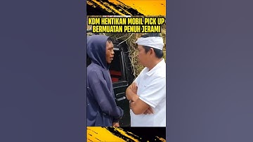 INI ALASAN DEDI MULYADI HENTIKAN MOBIL PICKUP MUATAN PENUH JERAMI #kdm #kangdedimulyadi #dedimulyadi