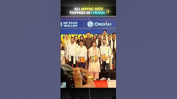 MPPSC 2023 All Toppers in One Frame! 👑🔥 #shorts #mppsc #physicswallah