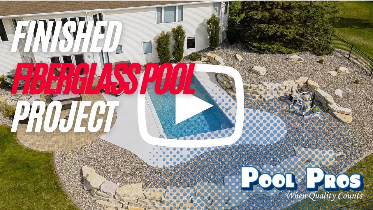 Finished Fiberglass Pool Project River Pools R32 De Pere WI YouTube