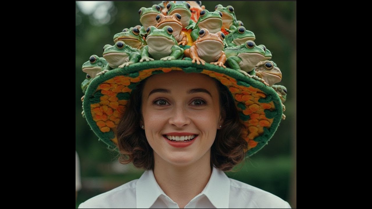 She Wore a Frog Hat… and Totally Rocked It 🐸👒✨