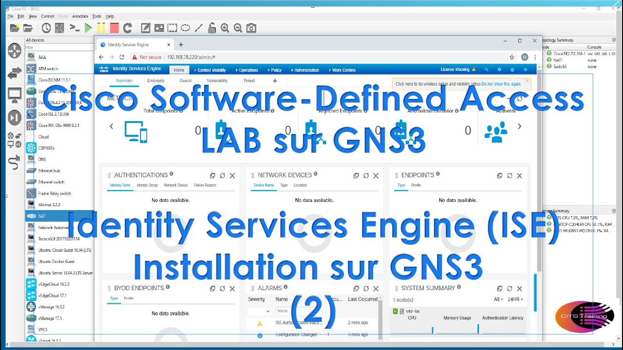 Cisco DNA (SDA) Lecon 2 : Installation de Identity Service Engine (ISE) - Deuxieme Partie