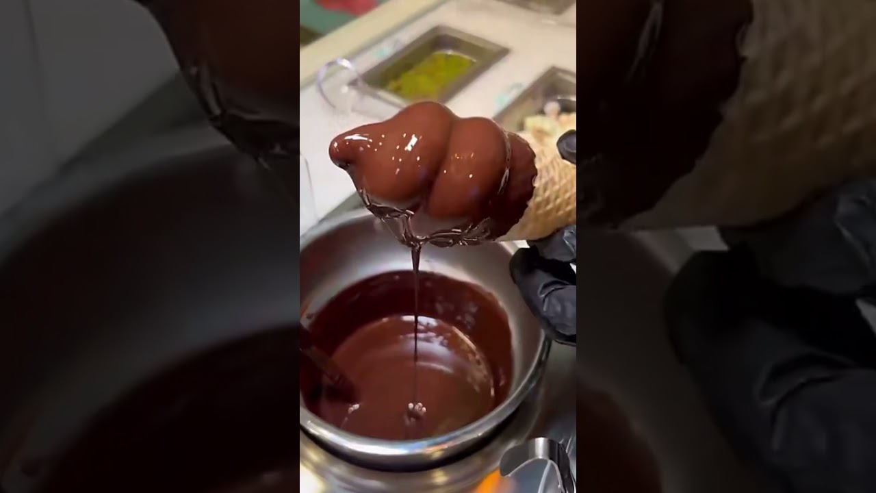 Soft swirl vanilla cone ice cream 