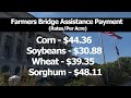 USDA Releases Farmer Bridge Assistance Program Payment Rates