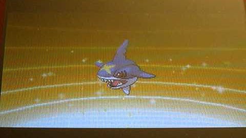 Pokemon White- Carvanha Evolves into Sharpedo