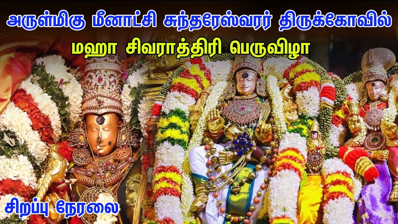 🔴LIVE : Arulmigu Mennakshi Sundhareswarar Temple Maha Sivarathri Live | Maha Sivarathri Live