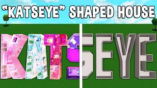 Building the WORD 'KATSEYE' into a Bloxburg House