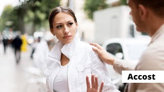 Accost Meaning | Word pronounce | English Speaking Practice | English | WordsClasses