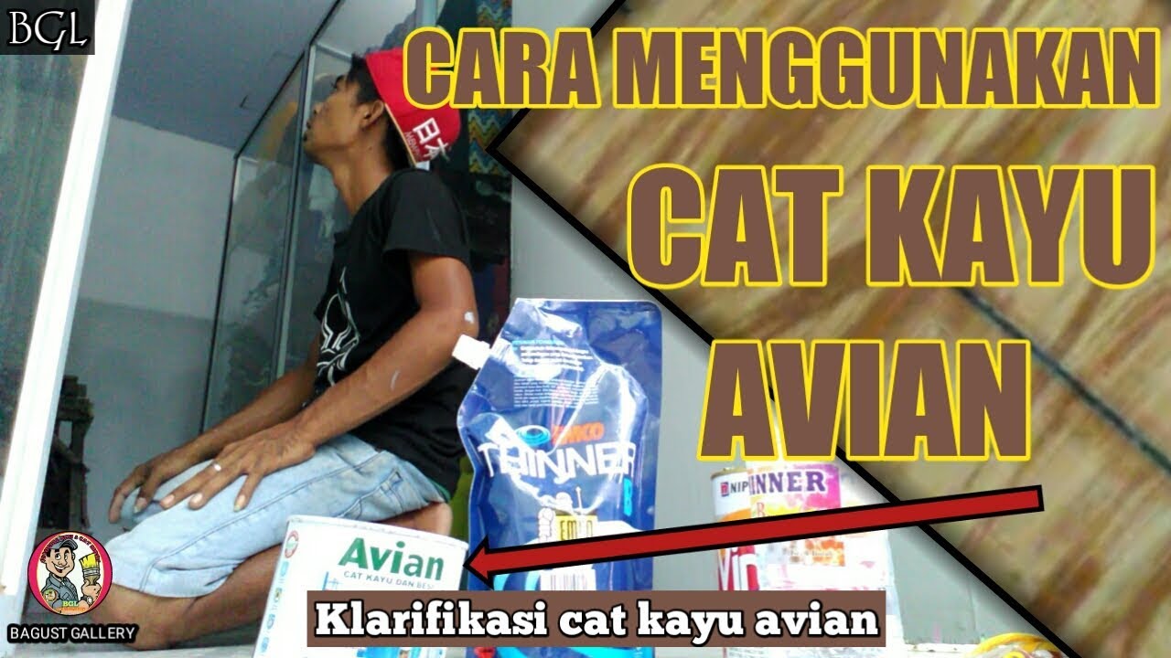 TIPS CARA MENGGUNAKAN CAT  KAYU  AVIAN  YouTube