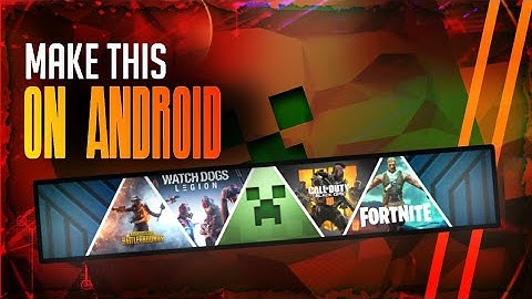 How to make a cool Gaming Banner without text on android | Tutorial