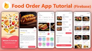 Food App Android Firebase tutorial - how to make food ordering app? android studio tutorial