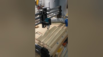 CNC wavy flag 3D carve. #onefinitycnc #onefinity #woodworker #maker #diy #woodworking #woodenflag