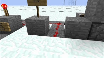 Minecraft - Three State Logic Concept Pistons