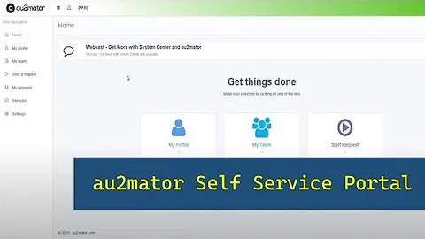 Au2mator Self Service Portal - (Michael Seidl)
