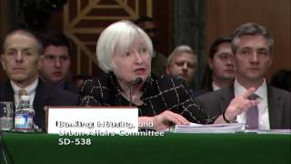 Sen. Toomey Questions Janet Yellen at Senate Banking Committee Hearing